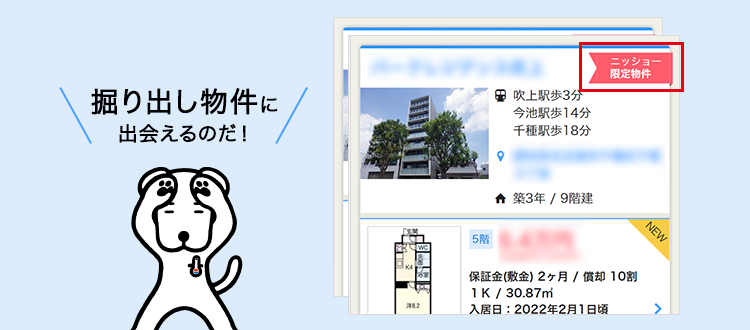 掘り出し物件に出会えるのだ！