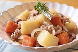 レンチン肉じゃが