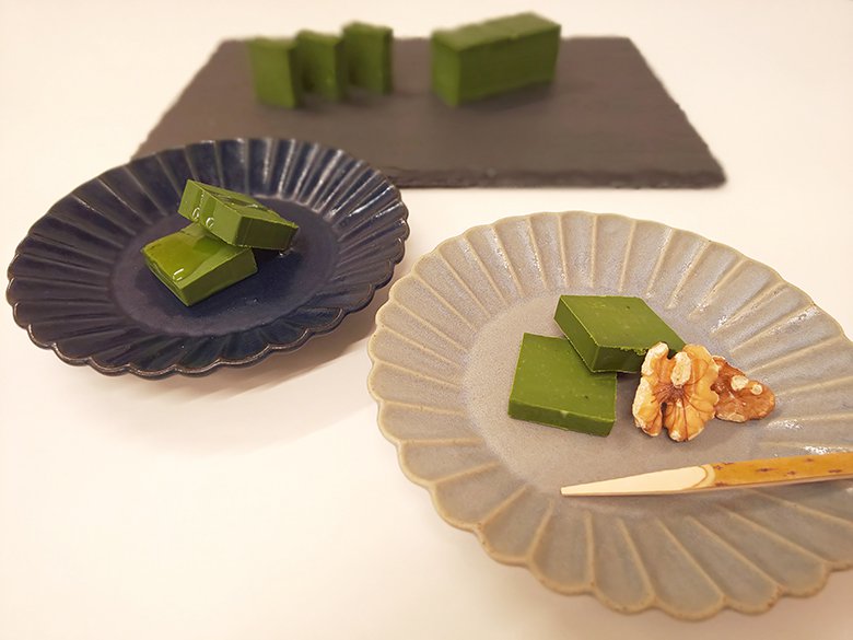 名古屋の老舗和菓子店「御菓子所 山中」の和菓子職人が作る、本格大人の抹茶生チョコレート♡！