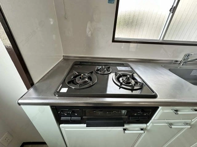 グリル付き３口ガスコンロ