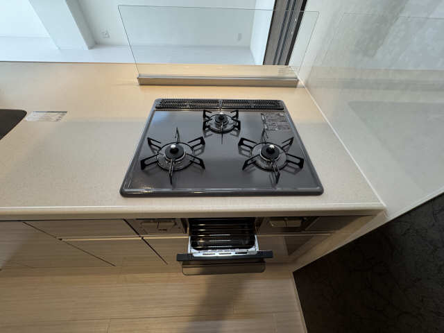 3口ガスコンロ(グリル付)