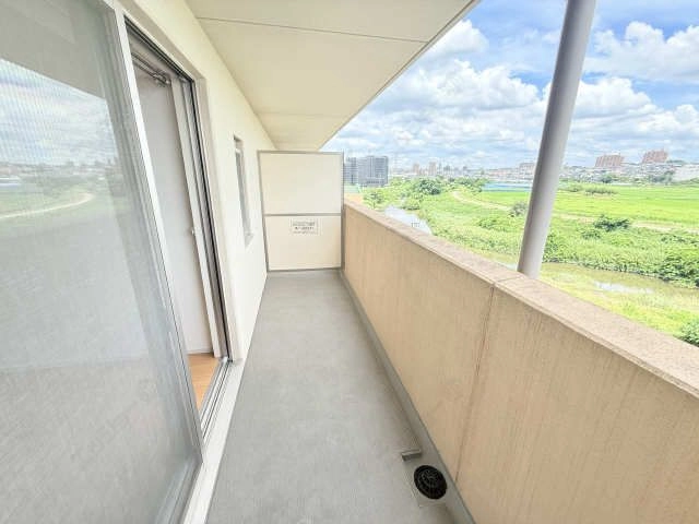 北面バルコニー