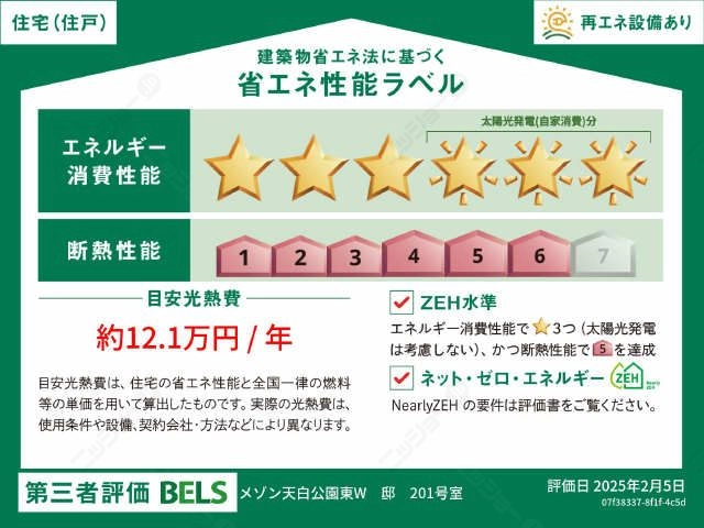 省エネルギー性能評価書