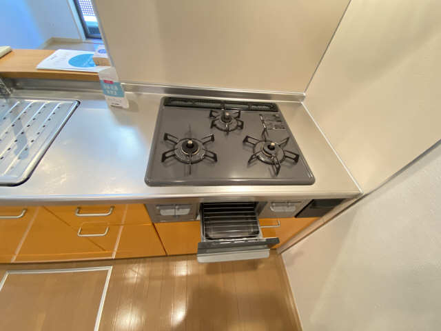 3口ガスコンロ(グリル付)