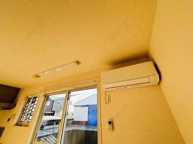 エアコンと室内物干し