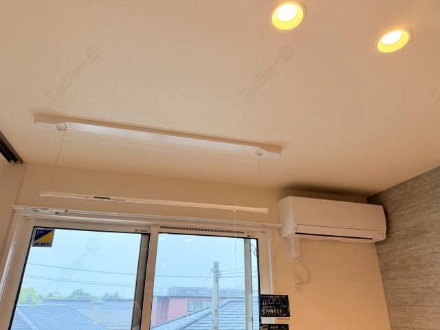 エアコンと室内物干し