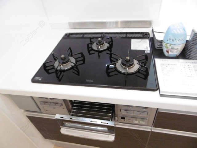 3口ガスコンロ(グリル付)