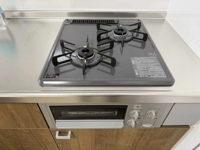 グリル付2口ガスコンロ