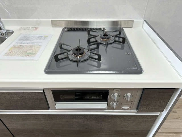 グリル付2口ガスコンロ
