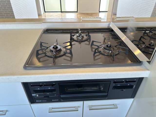 グリル付3口ガスコンロ