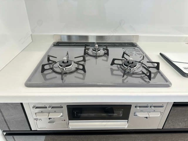 グリル付3口ガスコンロ