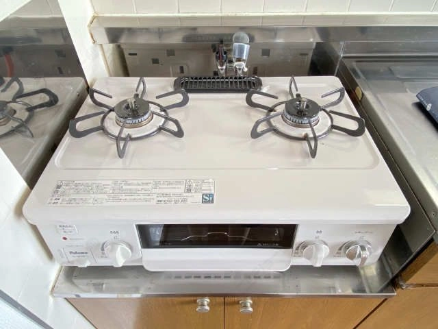 グリル付2口コンロ