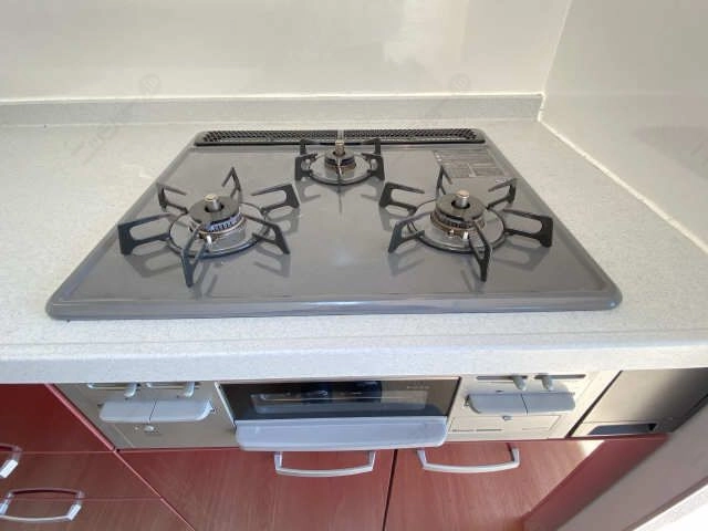 グリル付3口コンロ