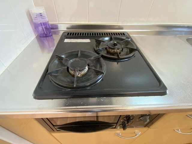 グリル付2口コンロ