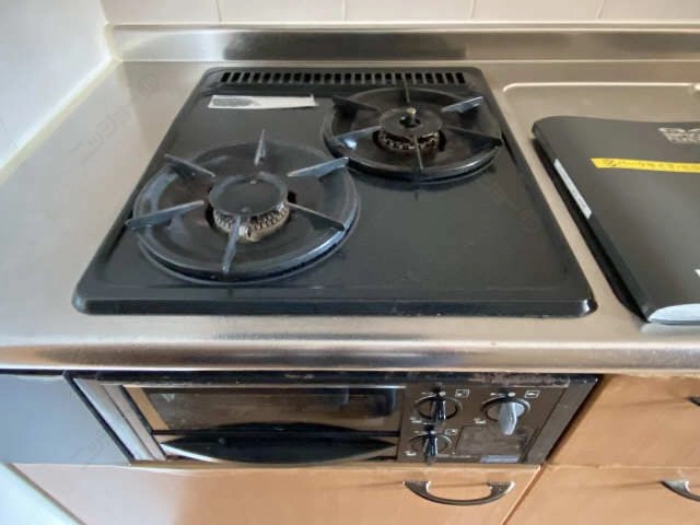 グリル付2口コンロ