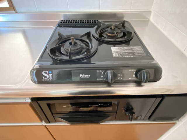 グリル付2口コンロ