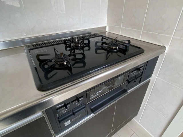 グリル付3口コンロ