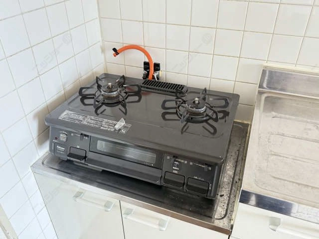 グリル付2口コンロ