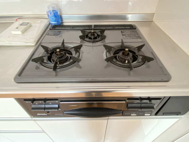 グリル付3口コンロ