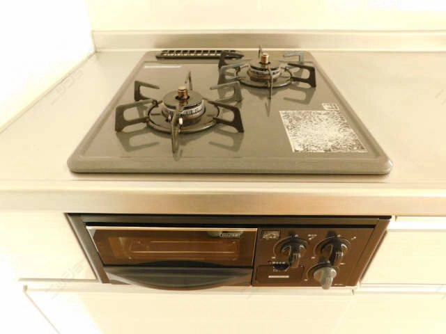 グリル付2口コンロ