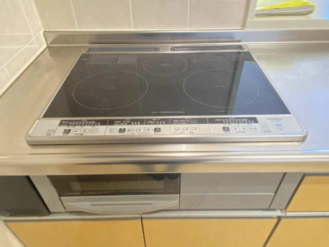 グリル付IH3口コンロ