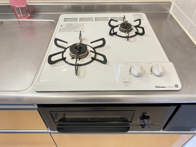 グリル付2口コンロ