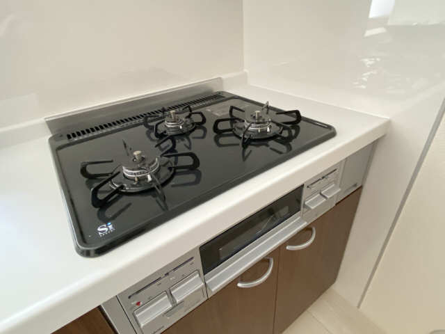 グリル付3口コンロ