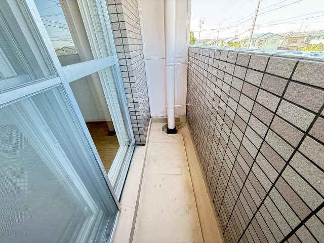 北側バルコニー