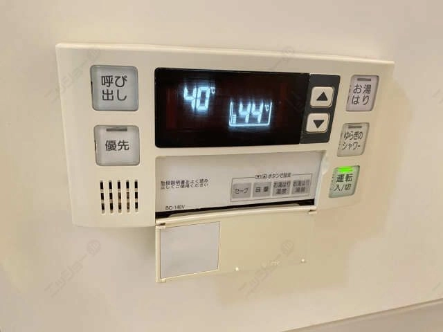 追い焚き機能パネル