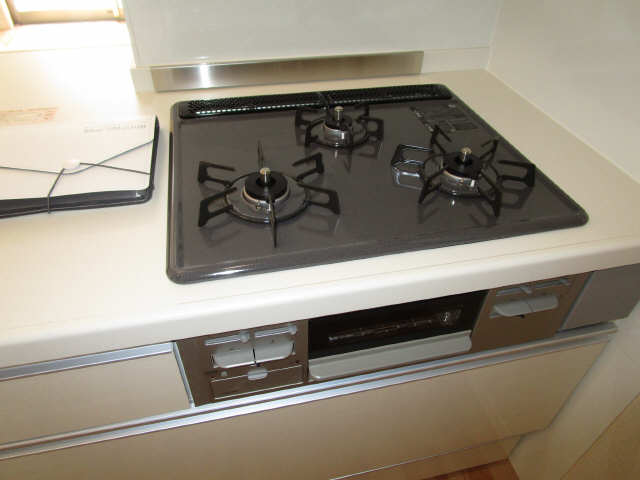 グリル付き3口ガスコンロ