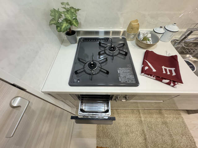 2口ガスコンロ(グリル付)