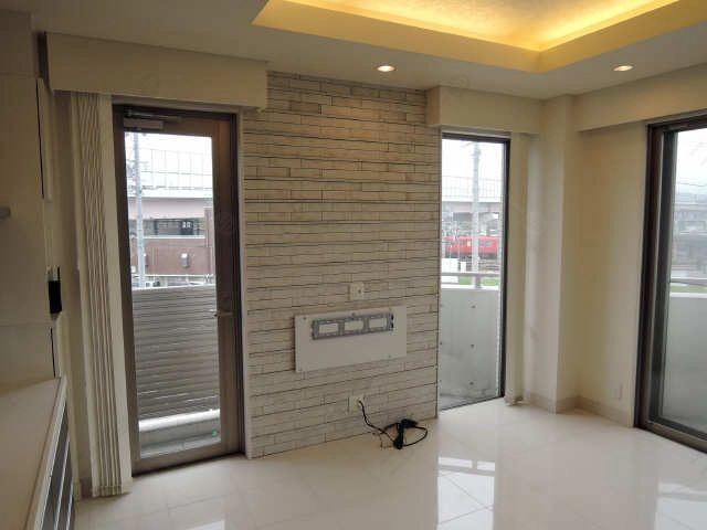 リビングテレビ設置壁