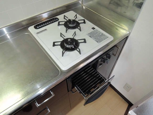 ２口コンロとグリル