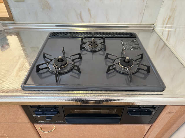グリル付３口ガスコンロ