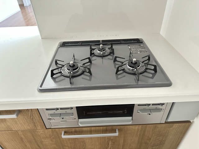 グリル付3口ガスコンロ