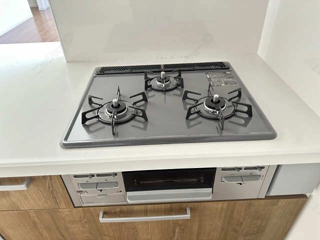 グリル付3口ガスコンロ