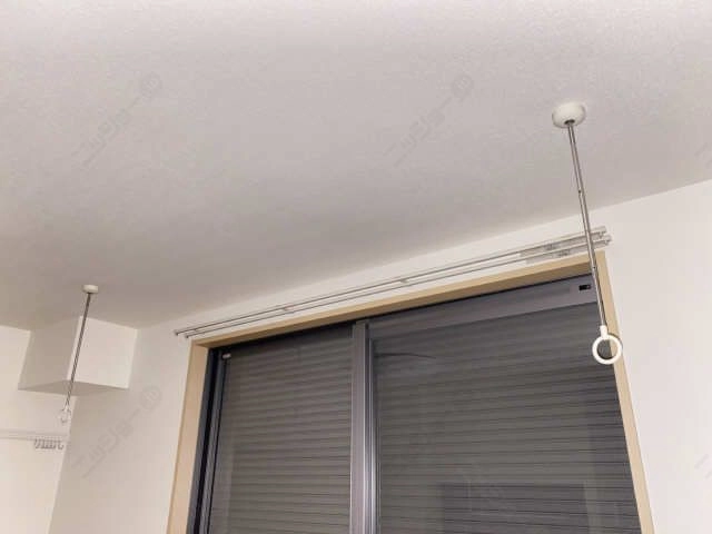 室内物干し竿かけ