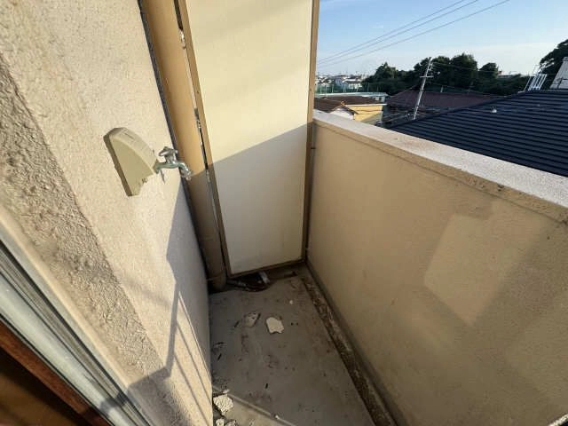 屋外洗濯機置場