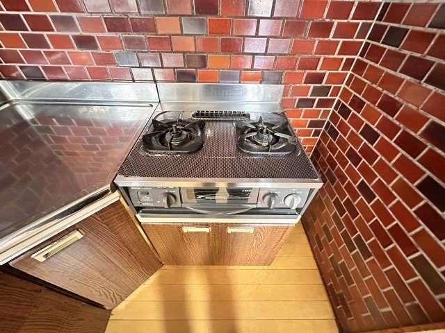 グリル付２口ガスコンロ